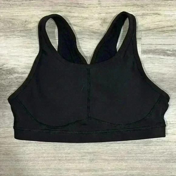 Athleta Other - Athleta Sculptek Stealth Black Sports Bra Yoga Gym Athletic Stretch Size S